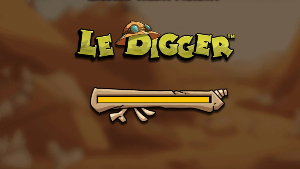 Smokey ang Raccoon sa loob ng Le Digger slot game